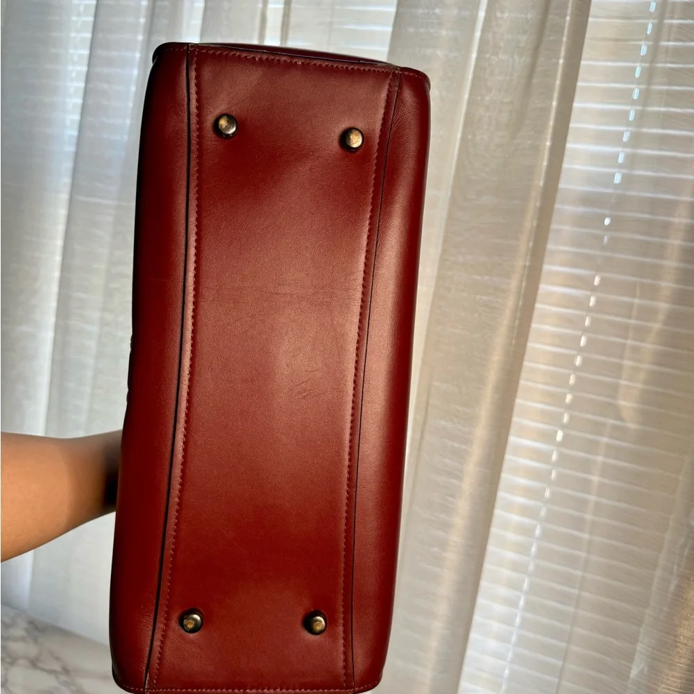 COACH x Selena Gomez Leather Crystal Embellished Bond Bag Satchel - Picture 6 of 11